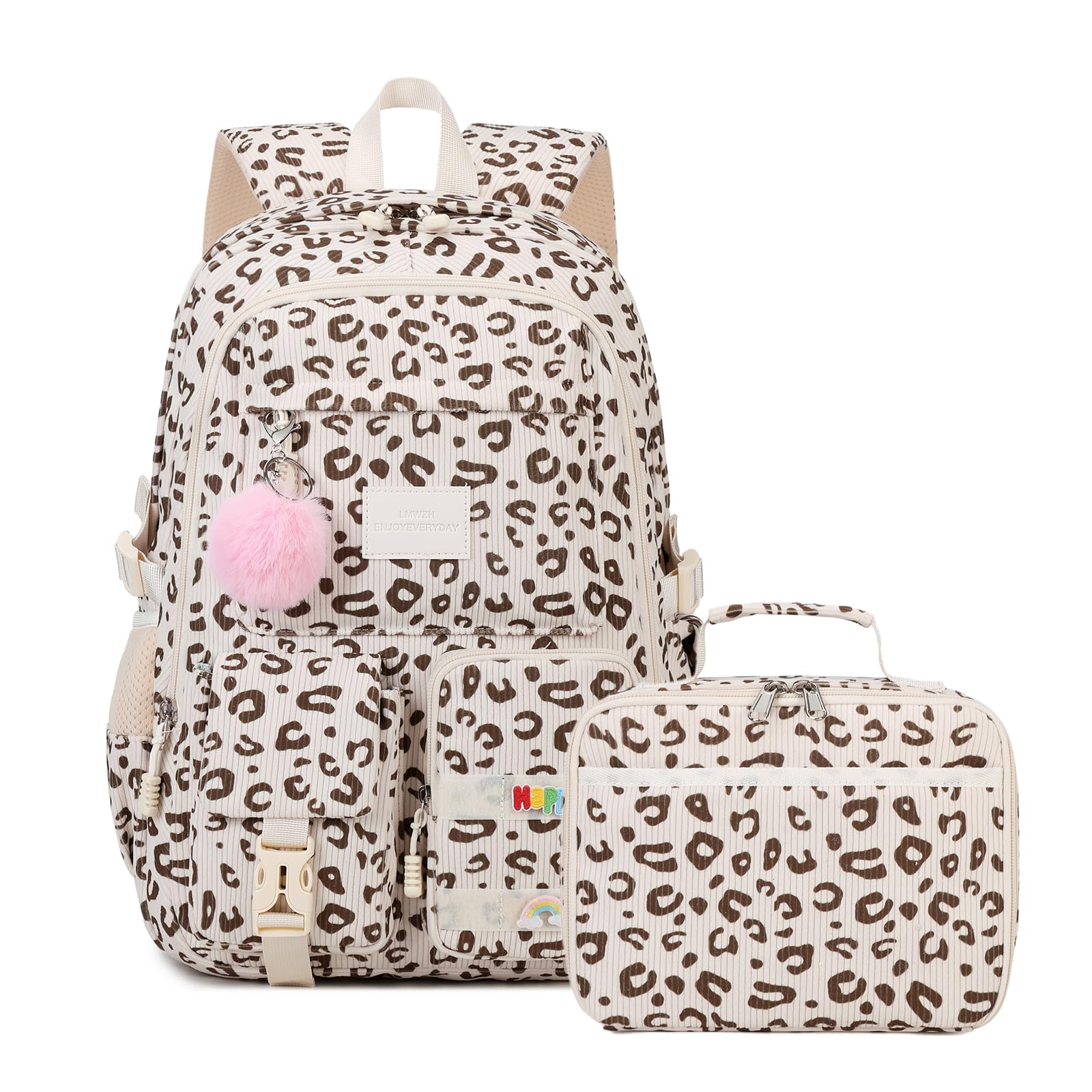 Lmwzh school backpack Big Student Laptop Suitable for Women aged Middle High School Teen Girls Bookbag