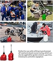 Vista 7 de Manguera de jarra de combustible de carreras Premium Mapleza, perfecta para tanques de combustible de tractor y Scribner, jarras de gasolina