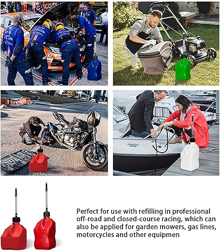 Miniatura 7 de Manguera de jarra de combustible de carreras Premium Mapleza, perfecta para tanques de combustible de tractor y Scribner, jarras de gasolina