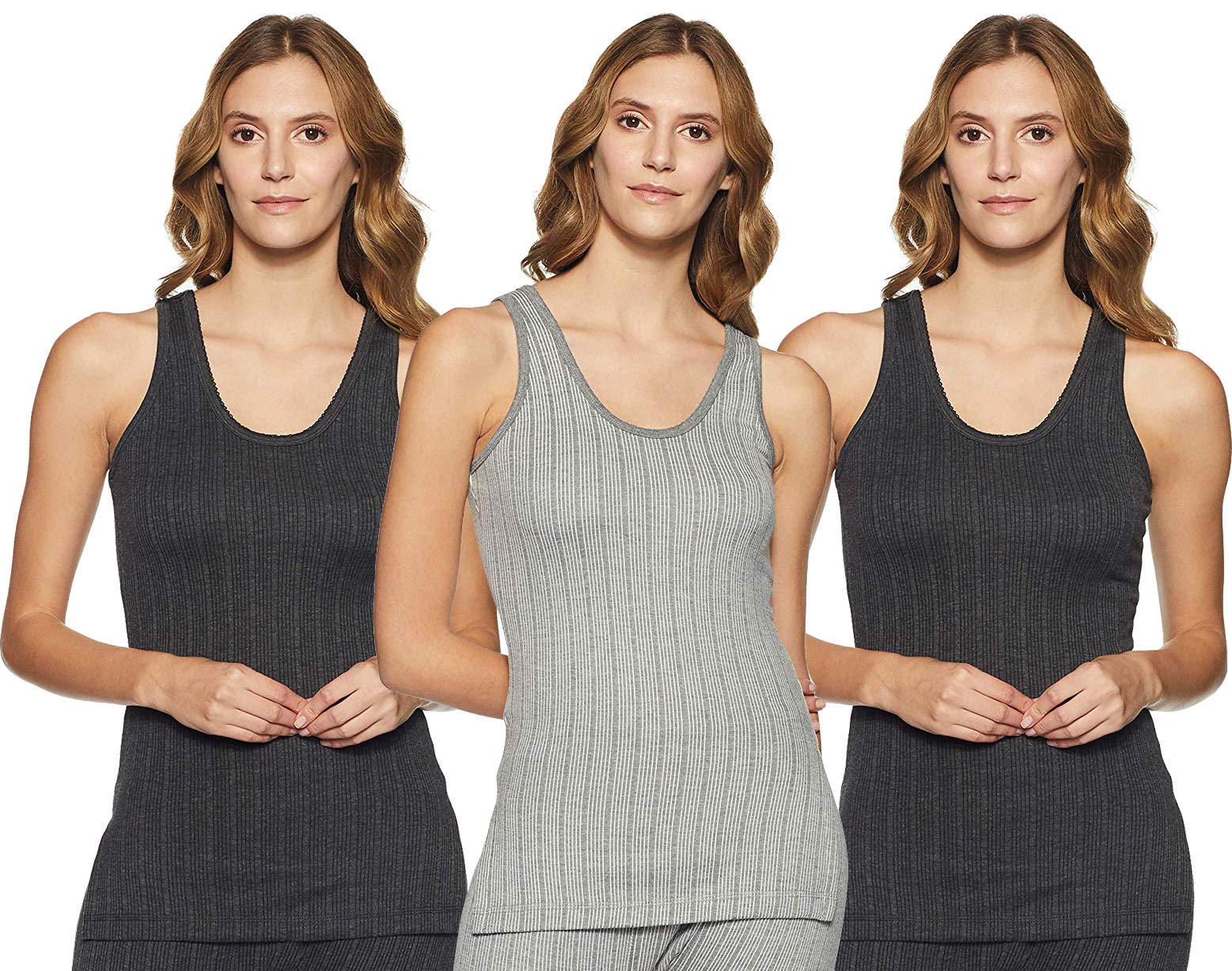 Women Premium Round Neck Sleeveless Top Thermal - Pack of 3 (Multi-Color_100 cm)-image-14