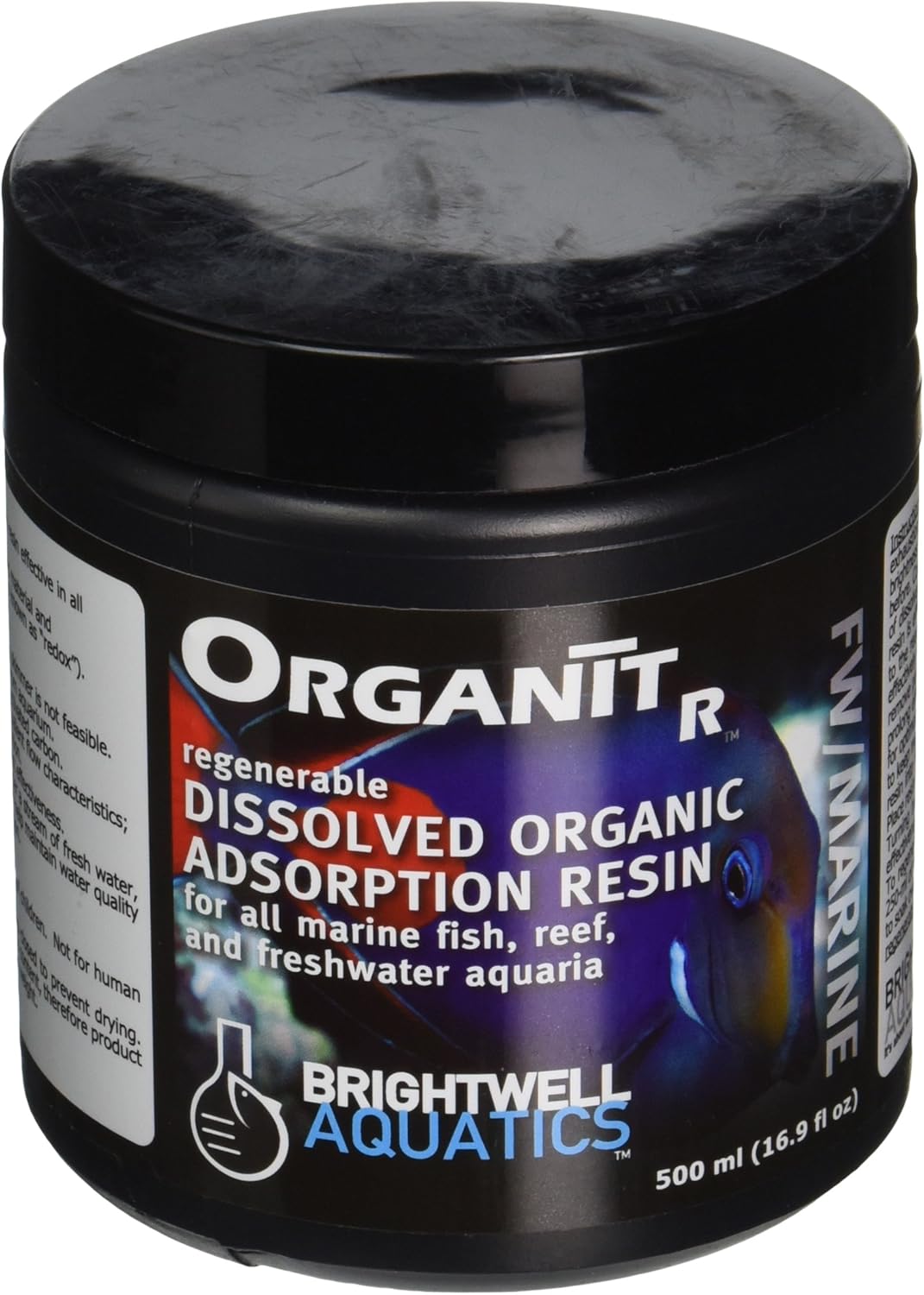 Brightwell Aquatics ABAORGR500 Organit-R Resin Filter Media for Aquarium, 16.9 fl. oz., 500-ml