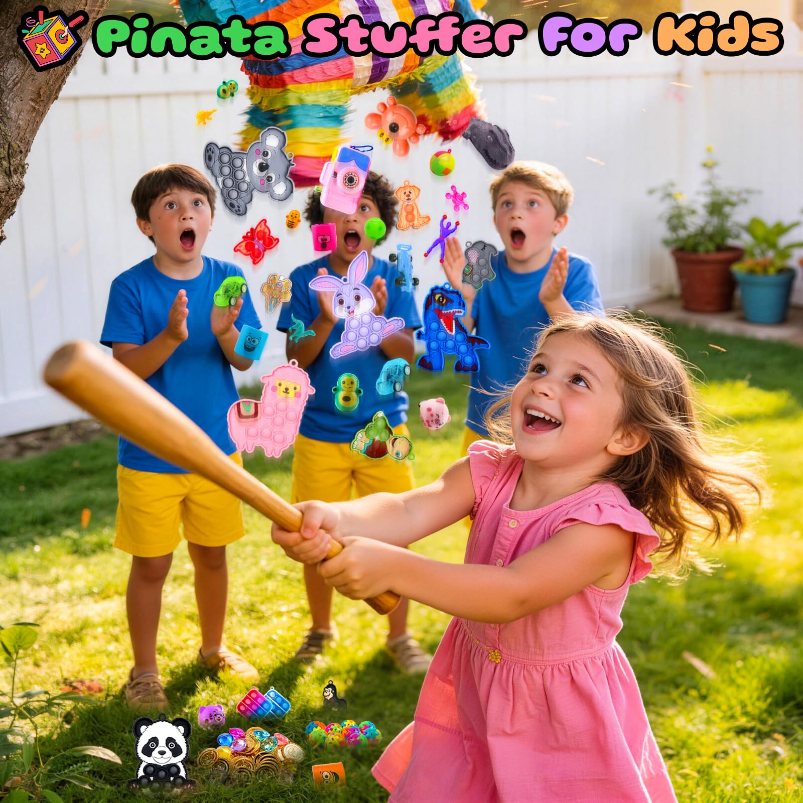640 PCS Kids Party Favors - Fidget Toys & Prizes -5