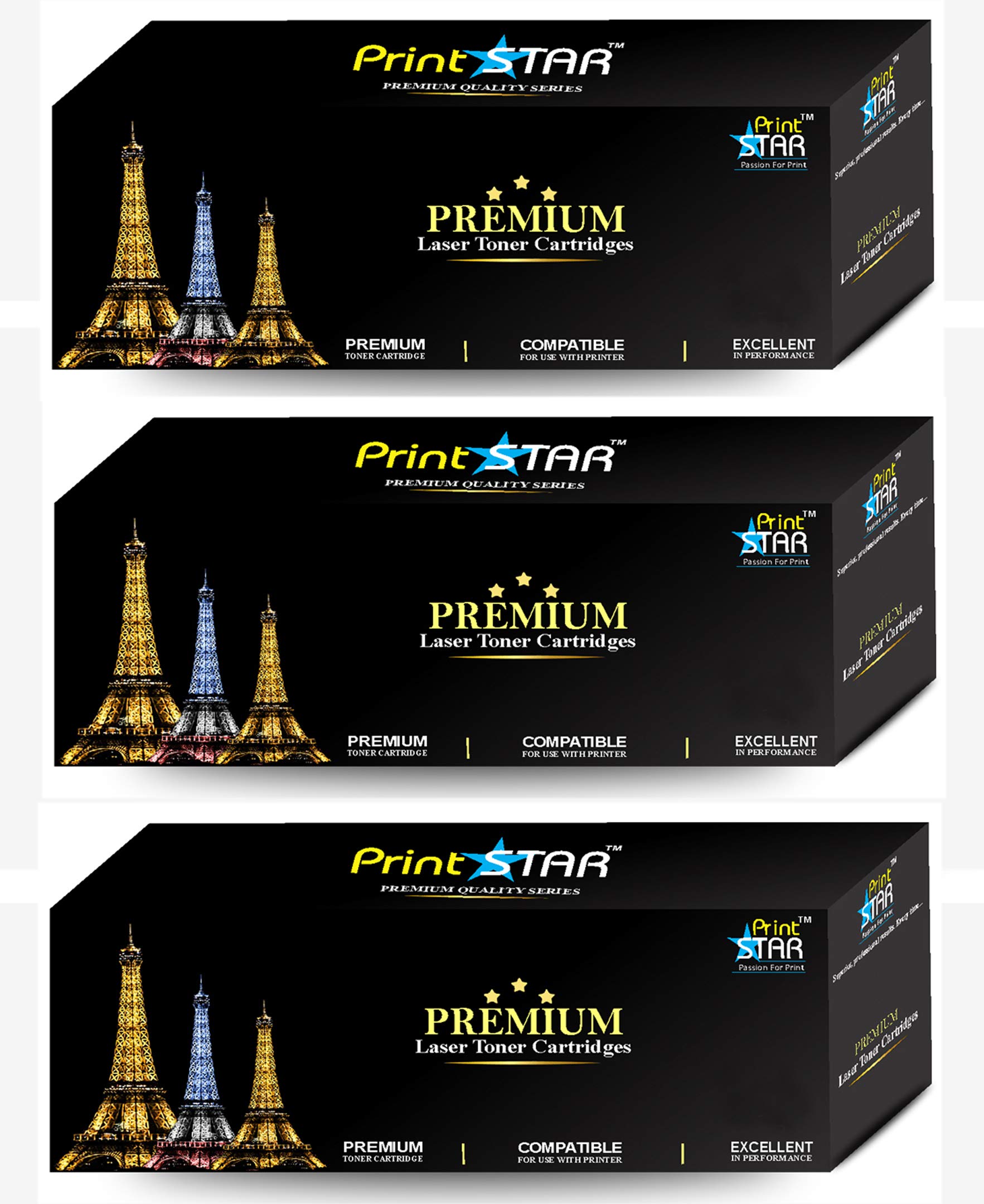 Print Star Canon 925 Single Colour Black Laser Toner Cartridge Replacement of Canon Laser shot LBP6018B compatible with Canon LaserJet Image Class MF3010 Printer, L100, L110, L200, L210, L300, L350, L355, and L581. (Pack of 3)-image-33