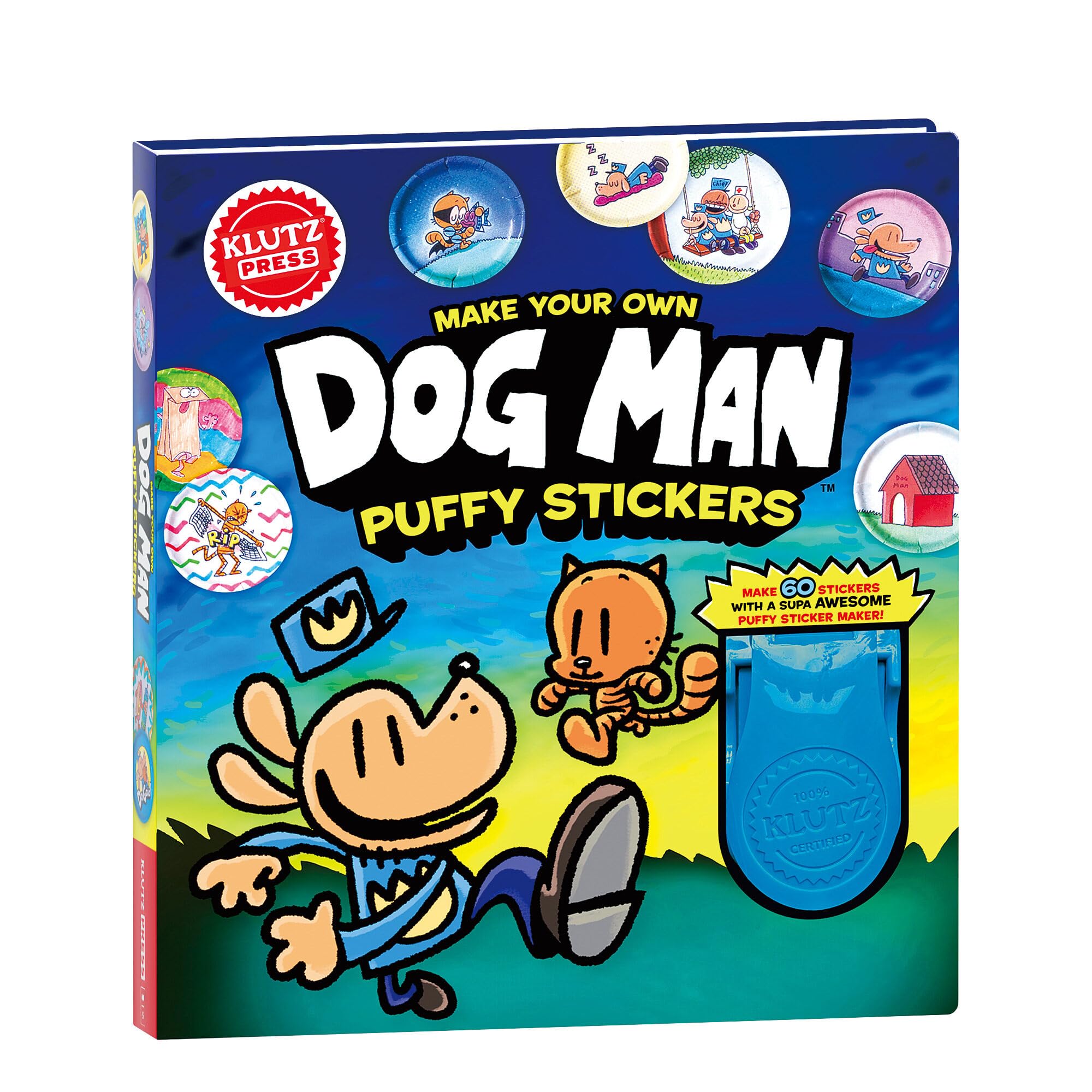 Make Your Own Dog Man Puffy Stickers (Klutz)