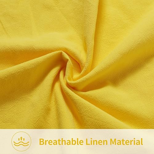 Miniatura 5 de Pallene Juego de 2 fundas de almohada decorativas de lino de arpillera de 18 x 18 pulgadas, fundas de almohada cuadradas sólidas para sofá, cama,