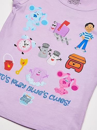 Miniatura 2 de Nickelodeon Blue's Clues & You Character - Camiseta de manga corta para niña pequeña, azul, Josh, magenta