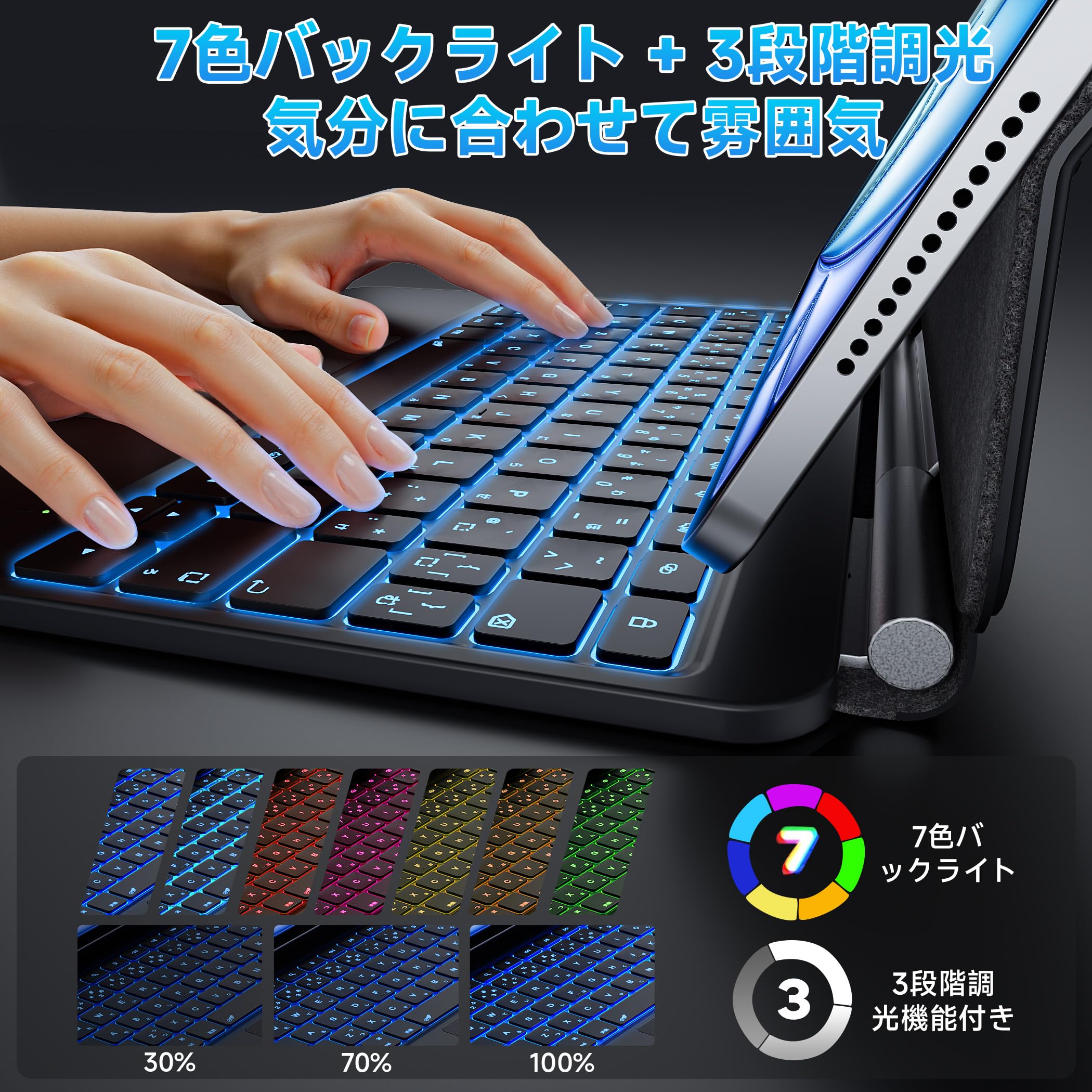 Amazon.co.jp: BJBT iPad キーボードケース Pro 第1/2/3/4世代 11