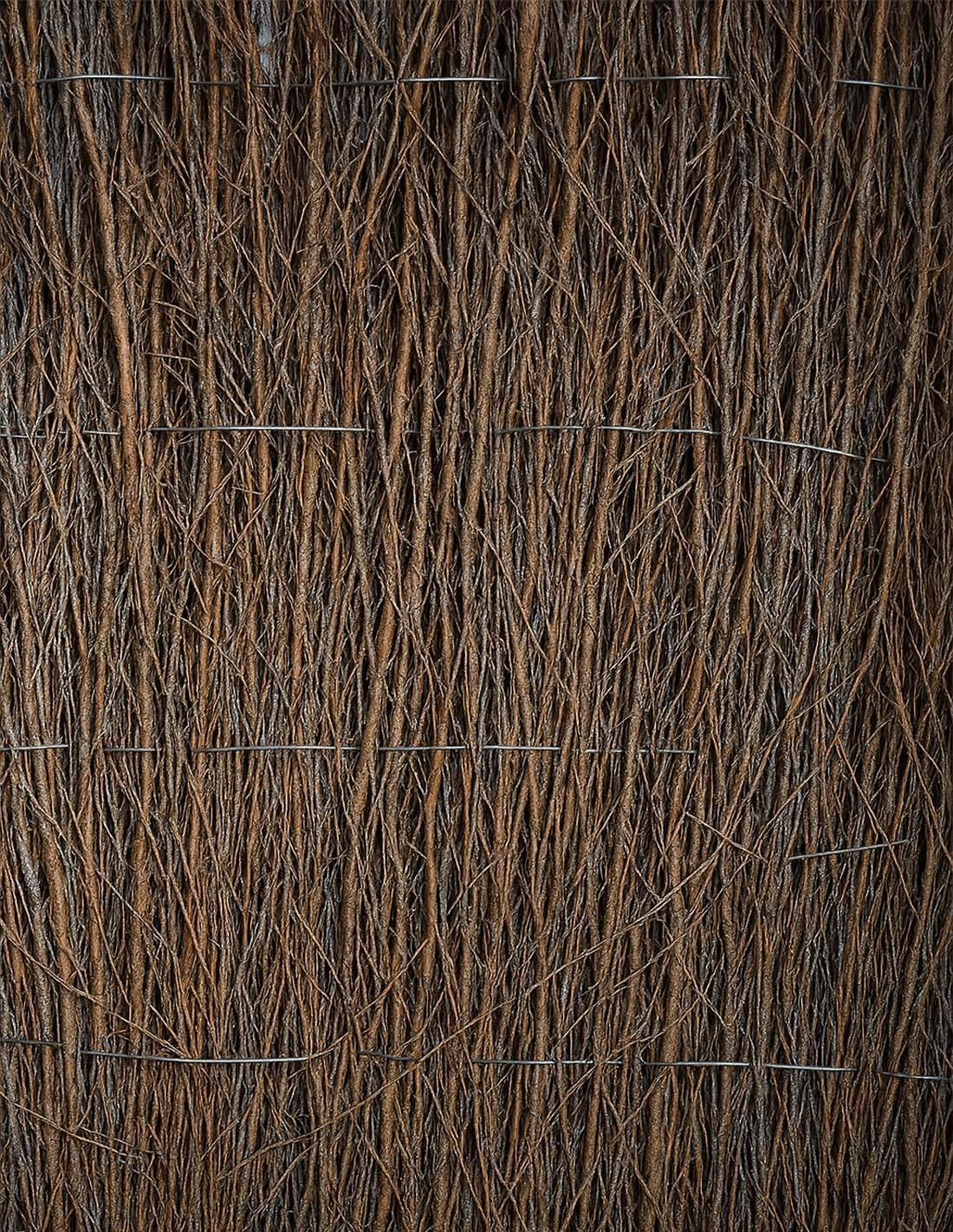 Cerramiento de Brezo Natural, 300 x 100 cm, 1400 g/m², Ocultación 80%, Verde (2x5)