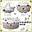 Zopeal Cat Basket Storage Woven Organizer with Ears Christmas Decorative Pet Toy Cute Cotton Rope Basket for Gift Cat Dog Toy Bin Nursery Room(8.3 x 4.7 Inch,Gradient Khaki)