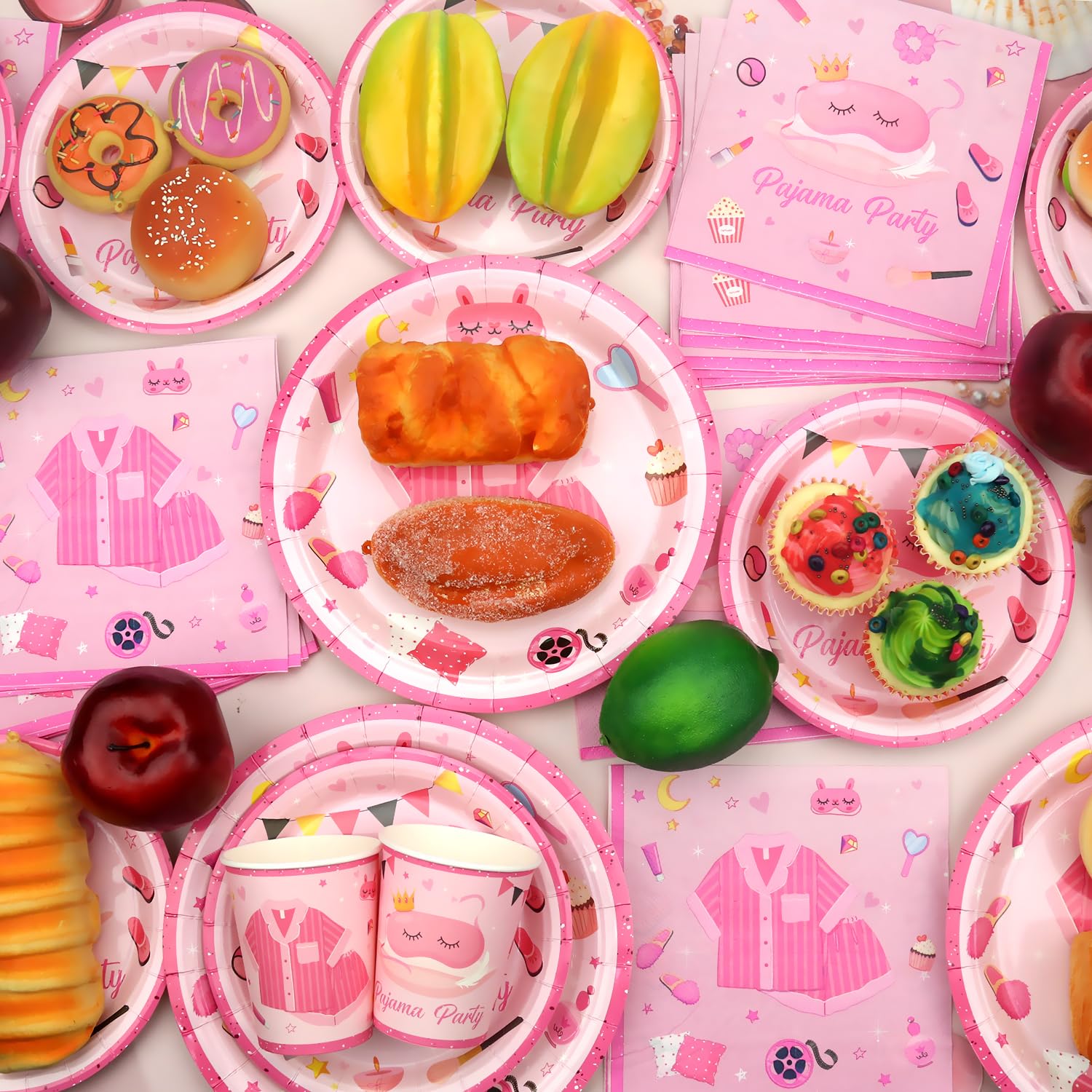 Kirsch Party Geschirr Set - Komplettset Für 20 Personen Mit Tischdecke