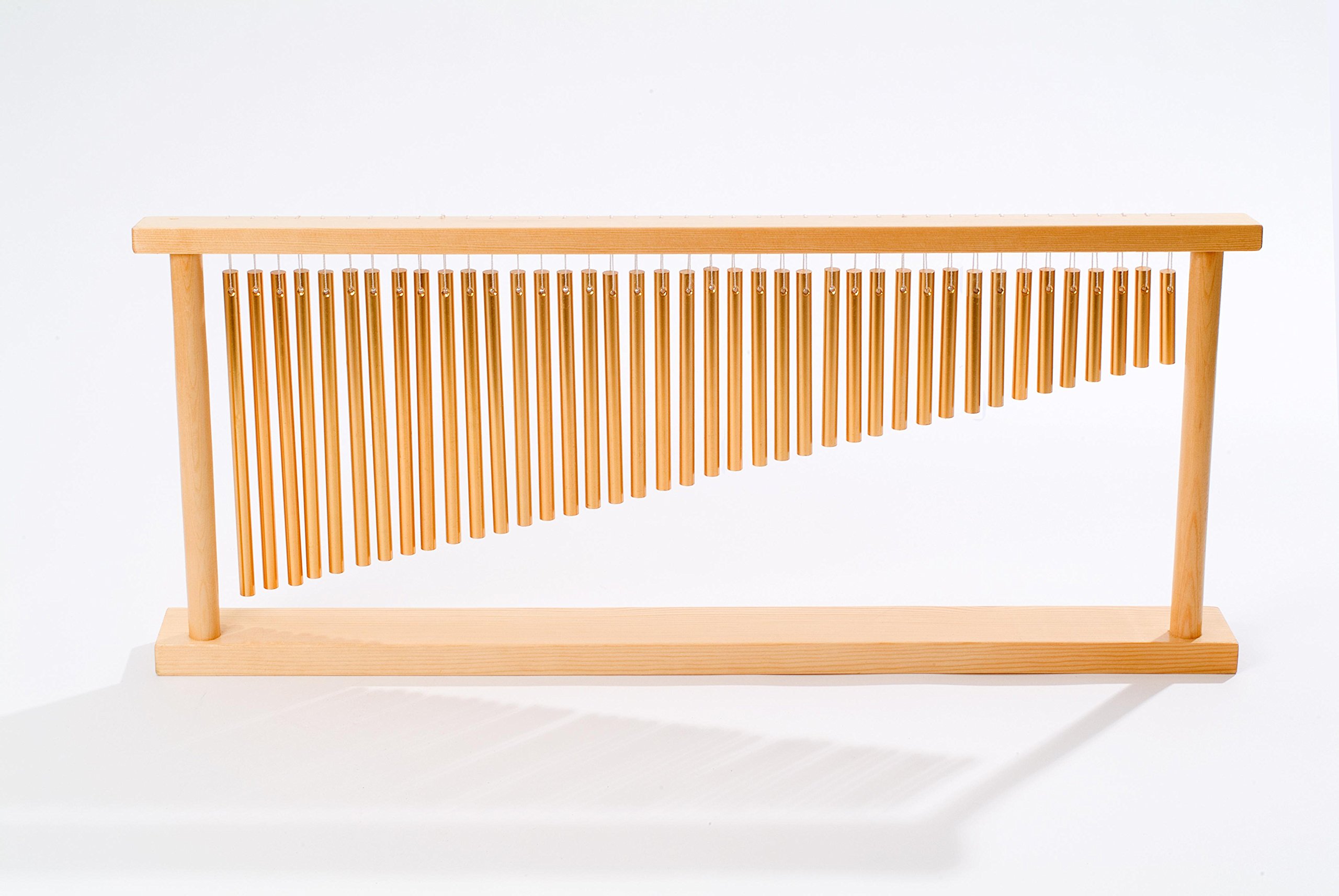 Betzold Musik - Stativ aus Holz mit 40 Bar Chimes + Schlägel - Klangstäbe Musik