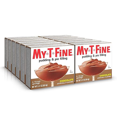 My T Fine Pudín, chocolate, 3.125 onzas (paquete de 12)