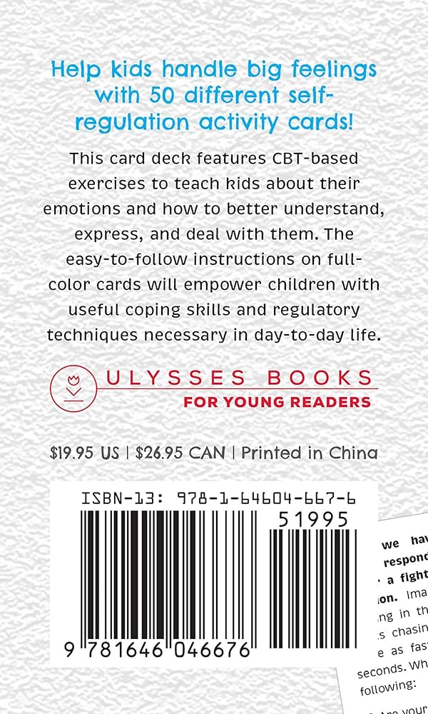 Amazon.co.jp: The Self-Regulation Deck for Kids: 50 Cards of