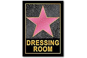 HK Studio Y2K Pink Star Decor (10" x 15") for Teen Girls' Scene Room
