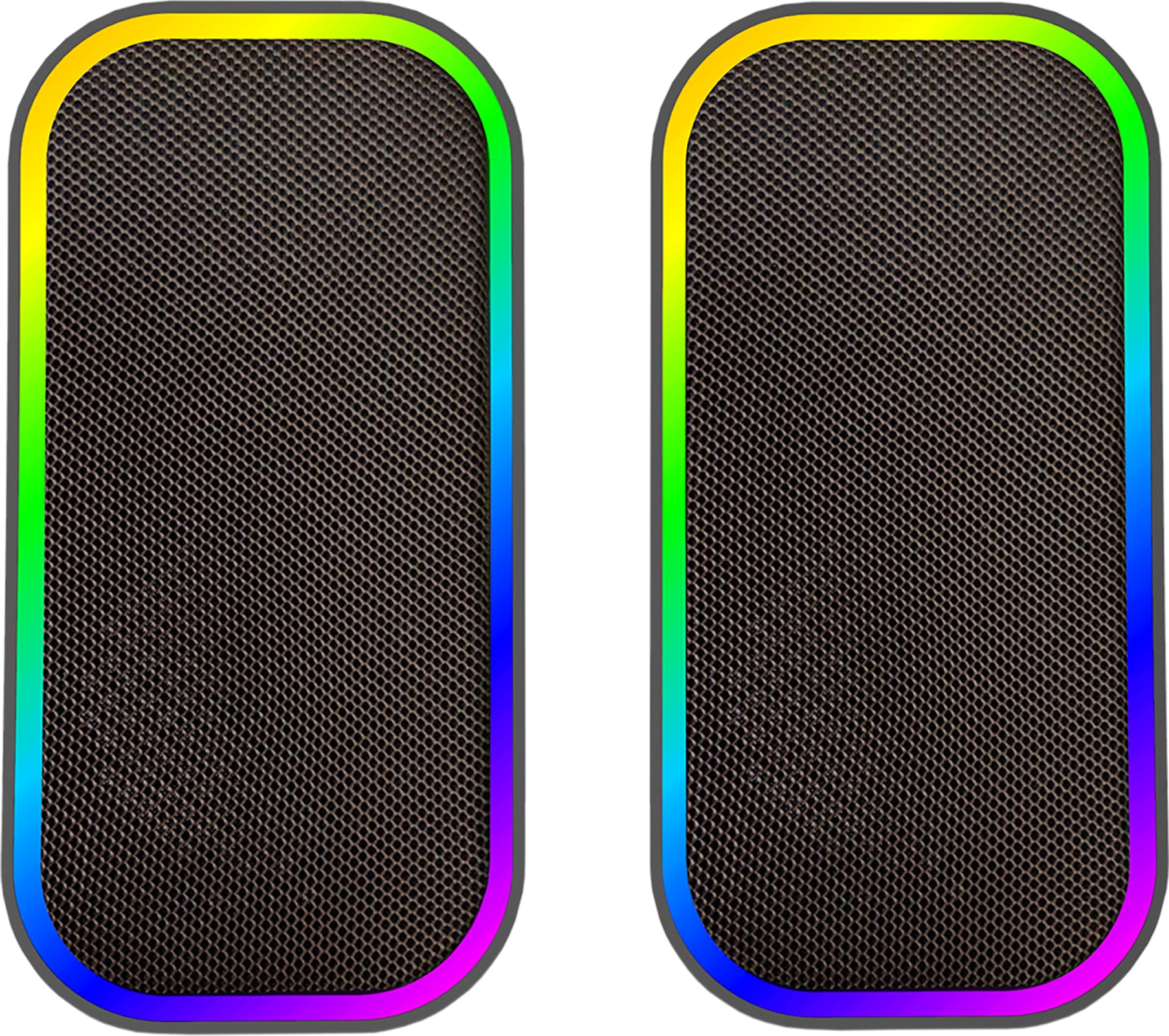 Speedlink Token Gaming PC Głośnik Bluetooth - Głośnik do gier RGB z kablem Gniazdo AUX 3,5 mm lub złącze Bluetooth do laptopa, tabletu, smartfona, 6 trybów oświetlenia, 12 W, czarny
