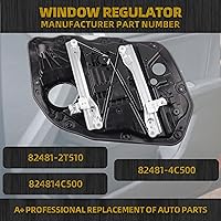 Vista 2 de Dasbecan Elevalunas eléctrico del lado del pasajero delantero derecho Compatible con Kia Optima 2014 2015 2.0L 2.4L Reemplaza 82481-2T510