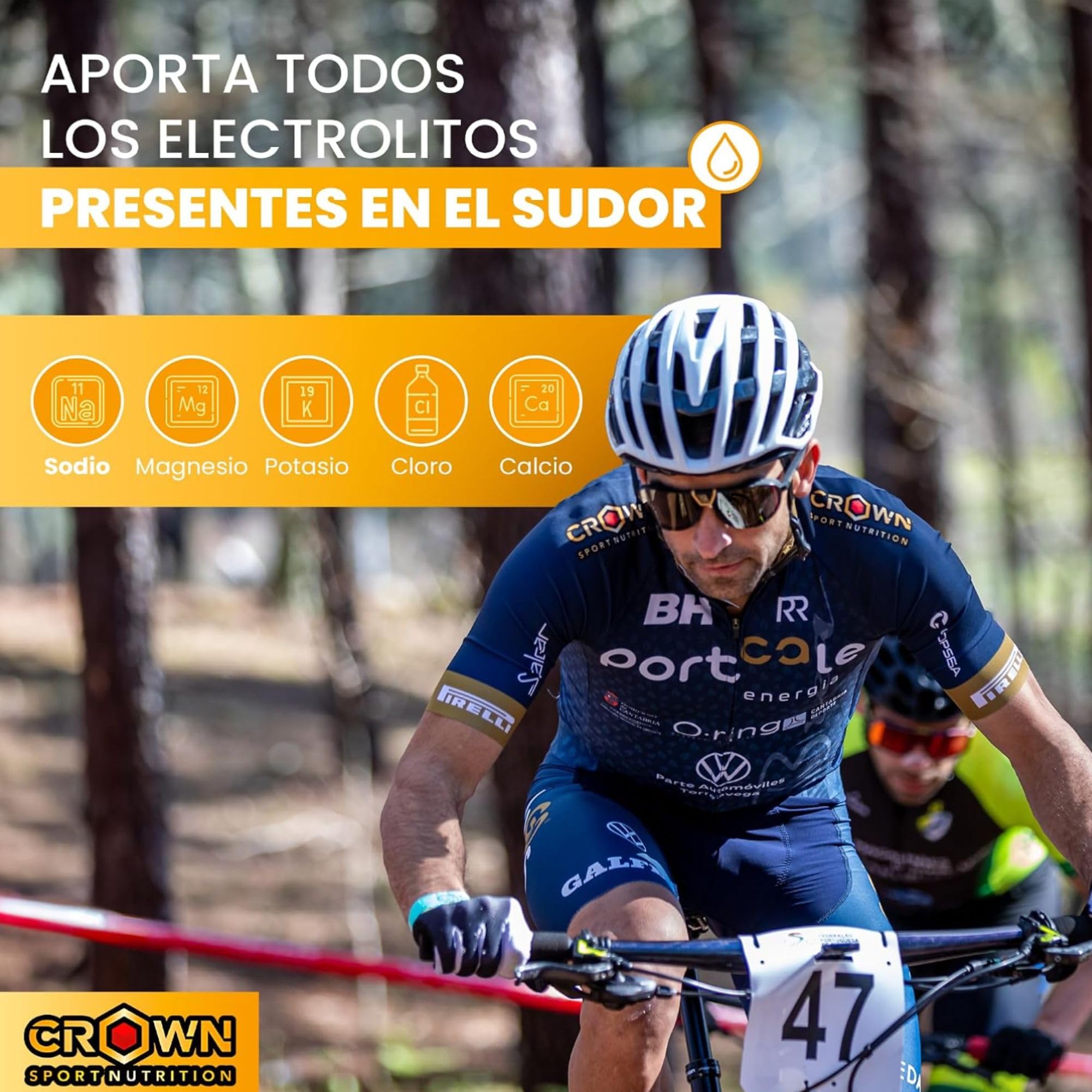 Crown Sport Nutrition Pro Salt Caps | Electrolitos Sodio 310 mg Cápsula | 60 Cápsulas | Sales orgánicas altamente asimilables | Certificado antidoping Informed-Sport