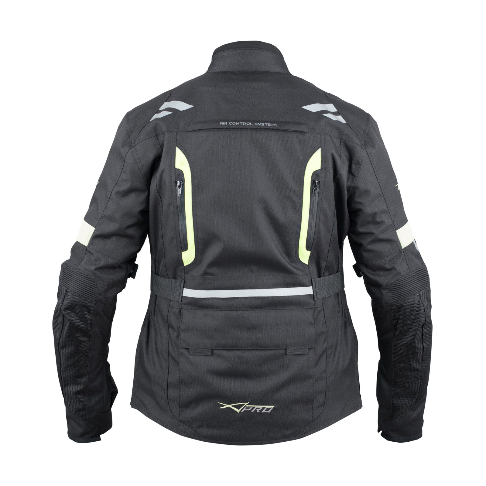 A-pro Textile Blouson Moto Femme Termique Protections CE étanche Fluo L