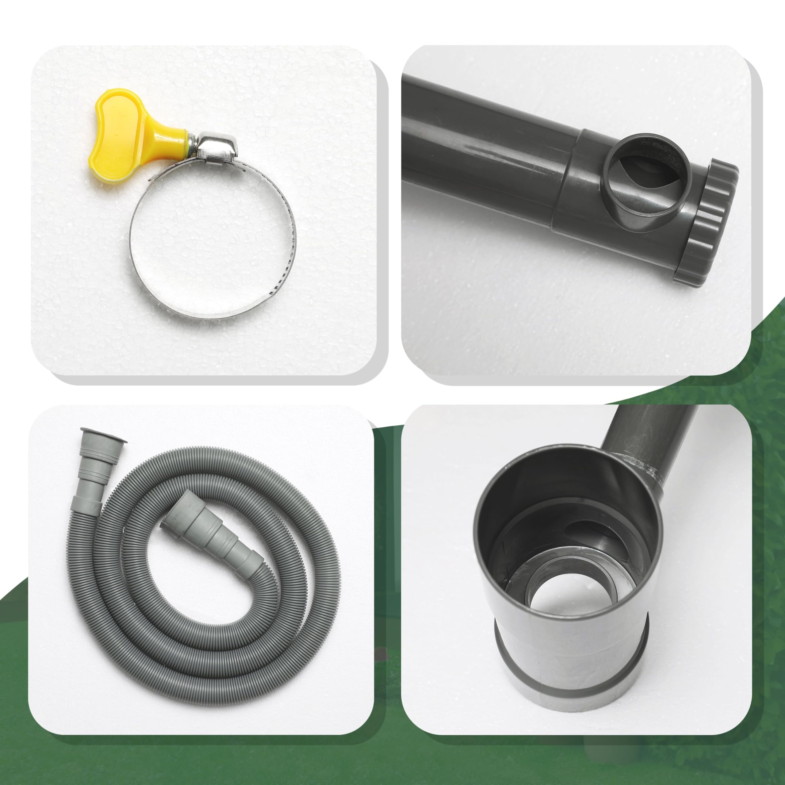 4IQ Réservoir Eau de Pluie 1000L – Récupérateur d’Eau Résistant aux Intempéries – Réservoir de Jardin avec Système Complet de Prélèvement