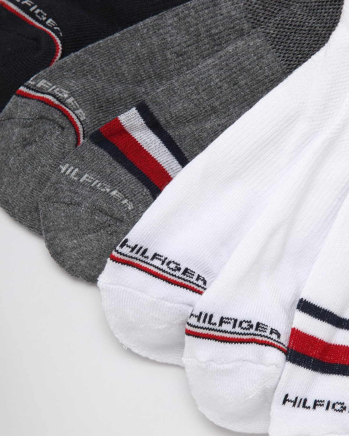 Tommy Hilfiger Mens Quarter Socks - 12 Pack Cotton Blend Athletic Performance Cushioned Ankle Socks for Men with Arch Support - Image 4