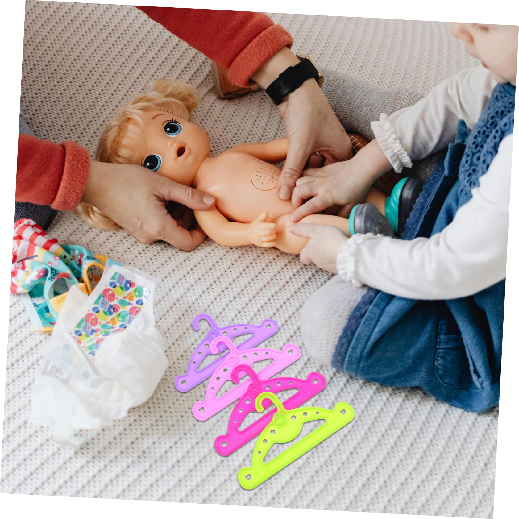 15 Cintres Pour Vêtements De Poupée - Organisation Rangement Habits Miniatures Jouets