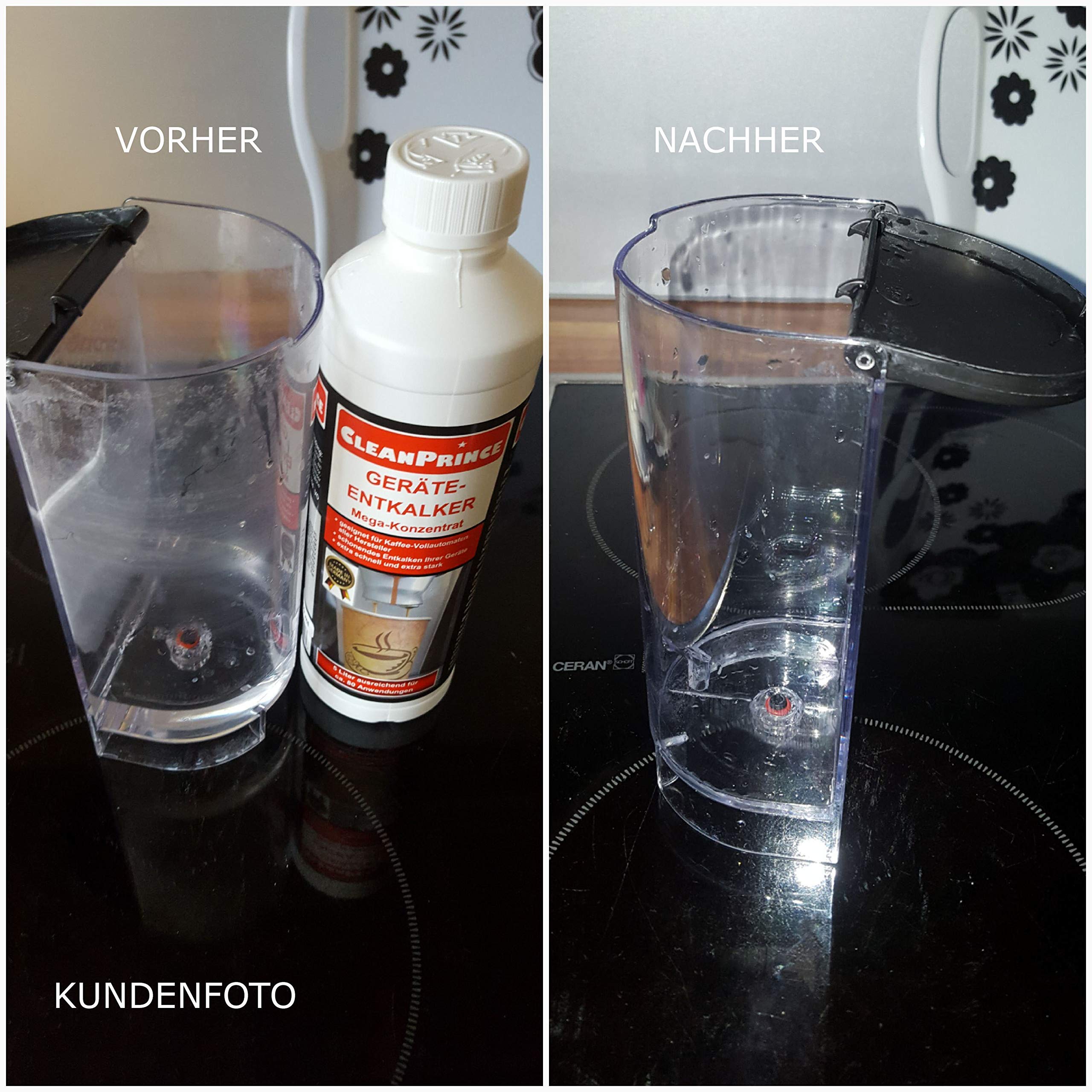 Cleanprince 10 Litro Geräte-entkalker Anticalcare Geraeteentkalker Macchina Del Caffe Espresso Ferro da Stiro Decalcificare Maschinentkalker Cucina Calcare Risolvere Depositi di Infestazione Caffè