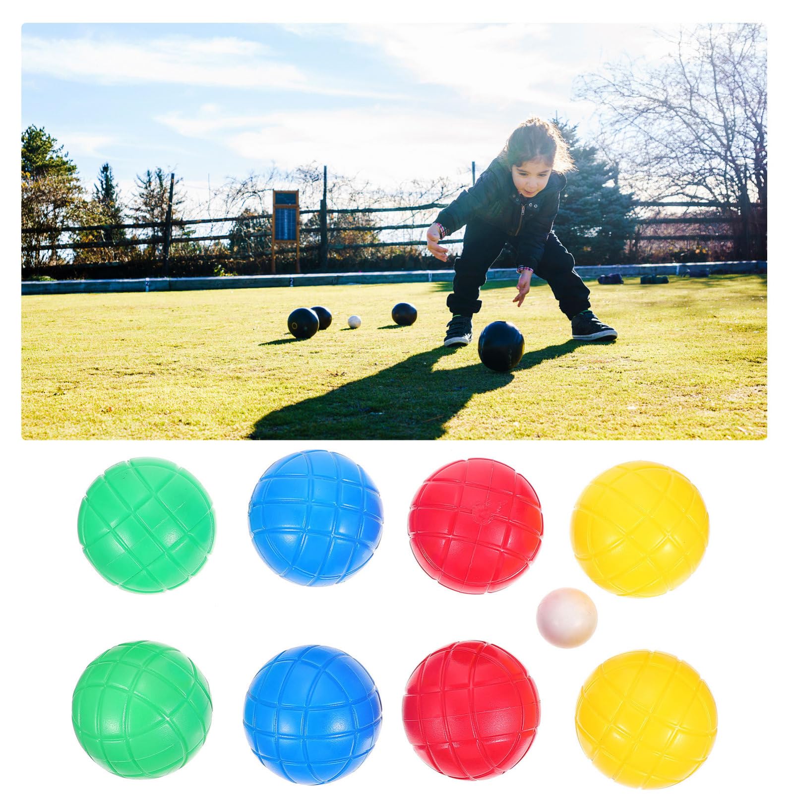 8piezas Coloridos Boules De Plástico Llenas De Agua para Jardín Juguetes para Niño Niña Aleatorios