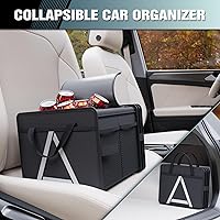 Vista 7 de K KNODEL Organizador resistente para maletero de automóvil con bolsa térmica de aislamiento premium, 3 compartimentos plegable resistente para Negro