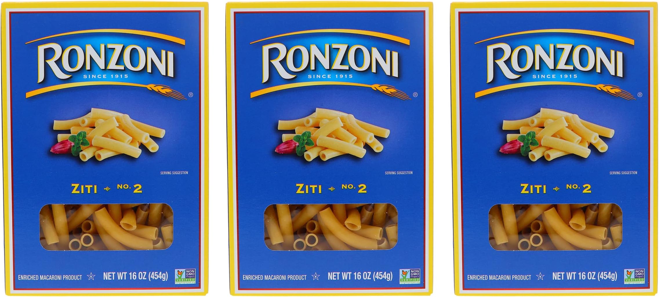 Ziti Non GMO 16 Oz. Pack Of 3.