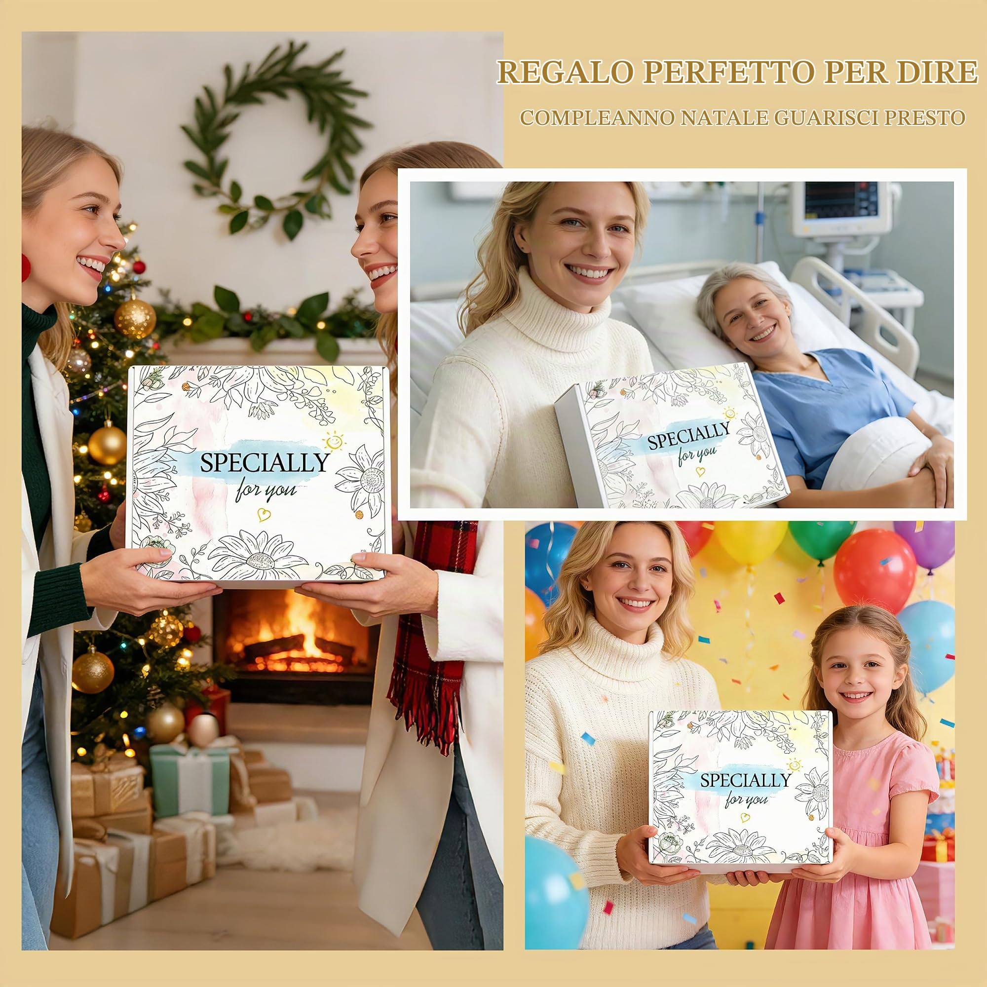Cesto regalo con 11 prodotti per la cura personale da donna: regalo di compleanno per mamma, sorella, amica, perfetto per il recupero o come regalo di ringraziamento.
