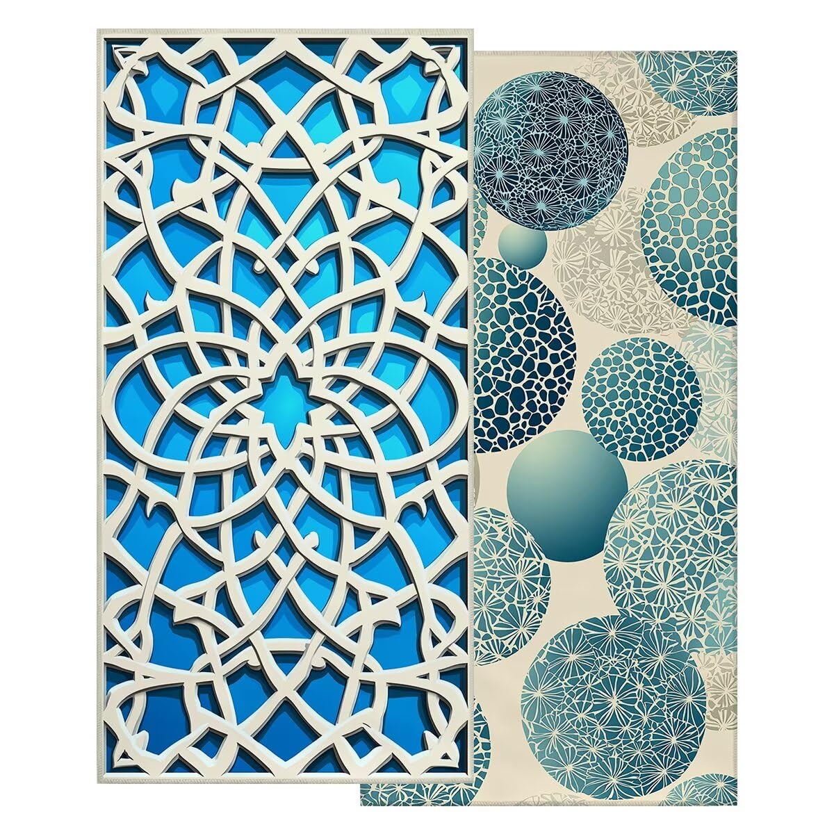 Zestaw 2 dużych ręczników plażowych 80 x 160 cm, szybkoschnący ręcznik z mikrofibry na siłownię, antypiaskowy Geometria Ręczniki plażowe, duże lekkie kompaktowe ręczniki z mikrofibry dla kobiet
