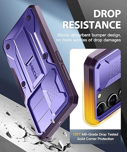 Miniatura 5 de Tongate Funda para Samsung Galaxy S23 con cubierta deslizante para lente de cámara y protector de pantalla, protección militar contra caídas de 10