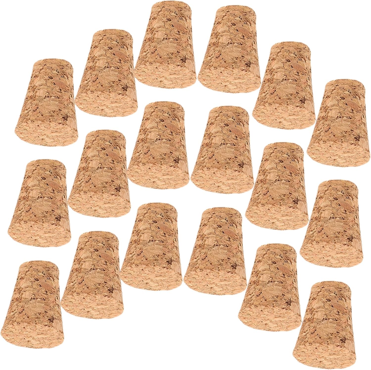 20pcs Soft Wood Wine Bottle Stoppers for Glass Bottle Crafts