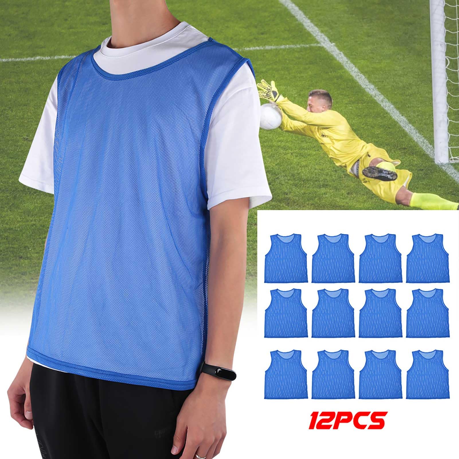 Entrenamiento de adultos transpirables Jersey, camiseta de baloncesto liviano, camisas sin mangas seca por tanques secos para entrenamiento de fútbol al aire libre