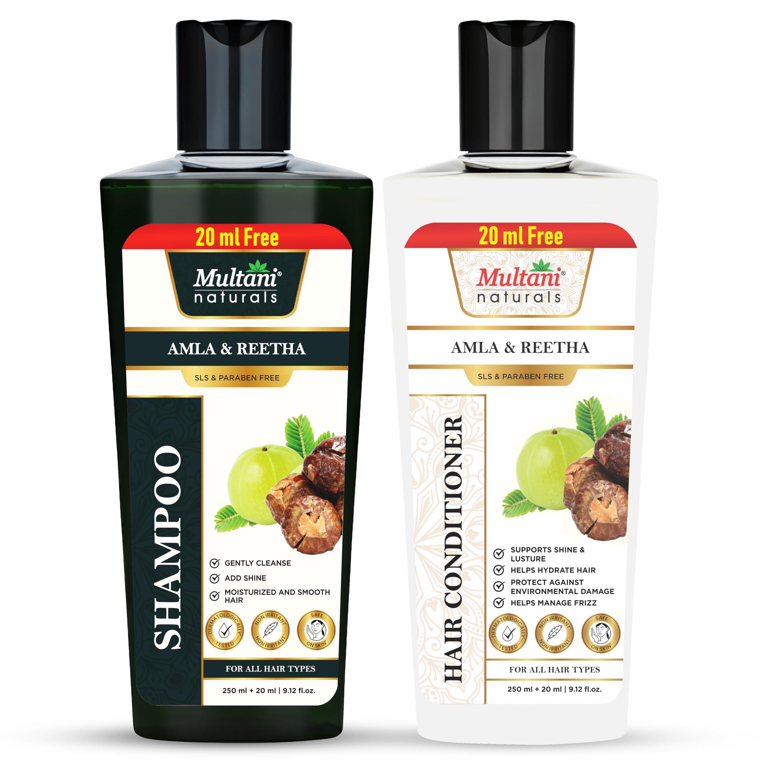 Multani Natural Amla & Reetha Hair Conditioner + Shampoo 270 ml | Helps Reduce Breakage, Tangles & Frizz | Gently Cleanses & Balances Scalp | Dermatologically Tested | For All Hair Types-picture-50