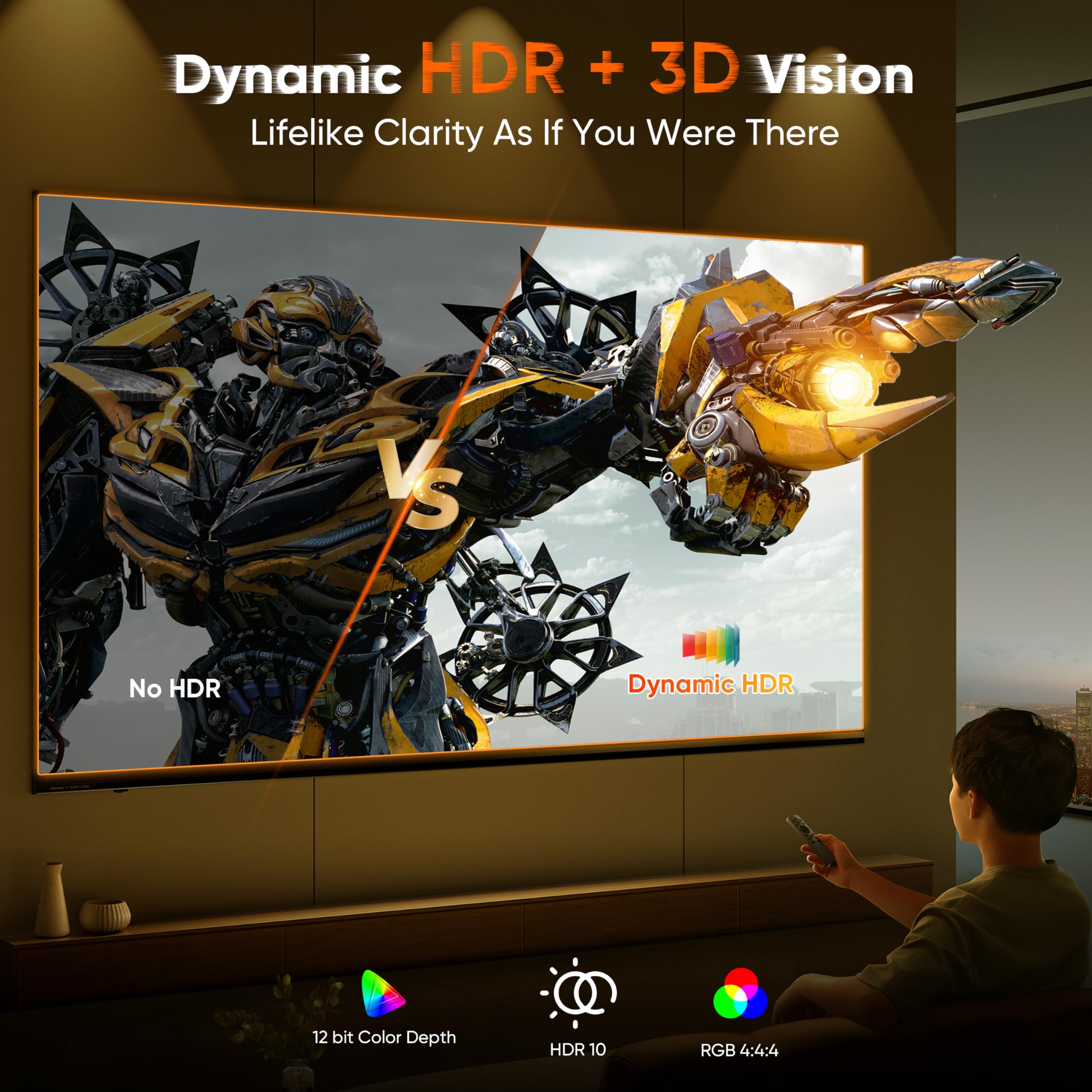 Cavo DisplayPort 8K 1.4, cavo DP placcato oro da 2 m (8K a 60Hz, 4K a 144Hz, 32,4 Gbps) HDR, DP a DP cavi compatibili con PC da gioco, laptop, monitor, computer, proiettore [confezione da 5]