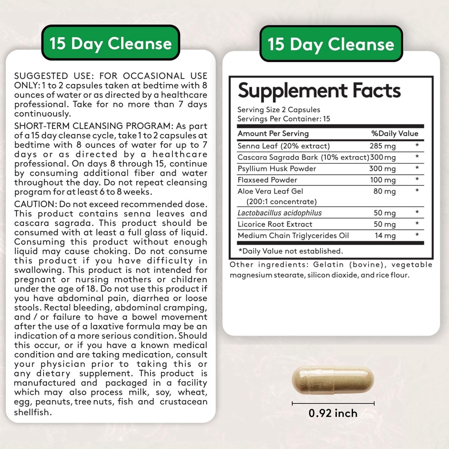Youth &Amp; Tonic 15 Day Cleanse – Colon &Amp; Gut Cleanse Detox Res...