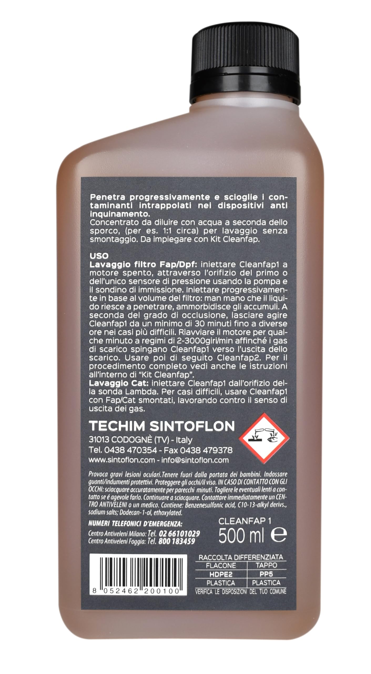 SINTOFLON CleanFAP rammollente Fl. 500 ml