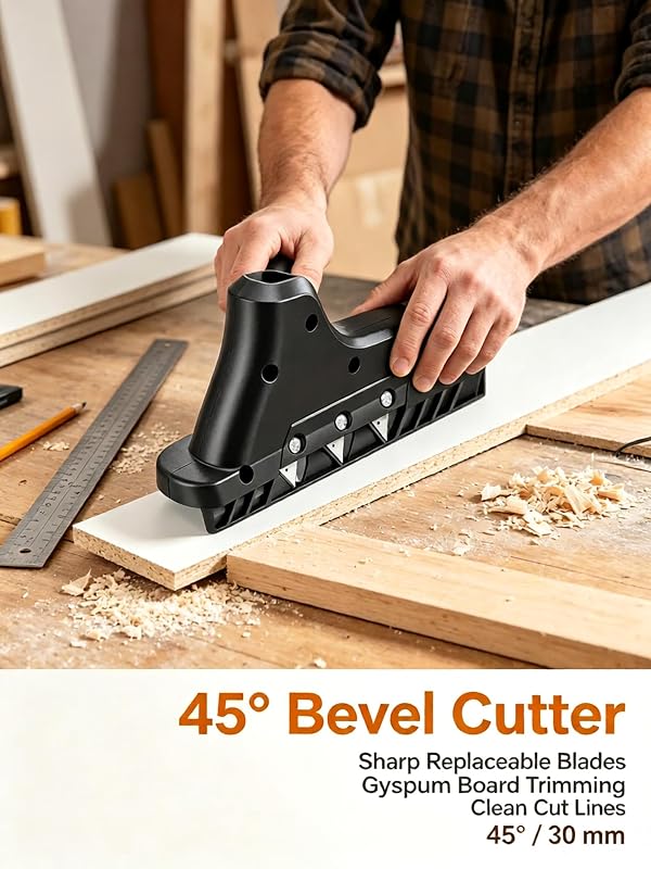 ChayWillow Plasterboard 45 Degree Chamfer Plane Drywall – 45° Chamfer Cutting