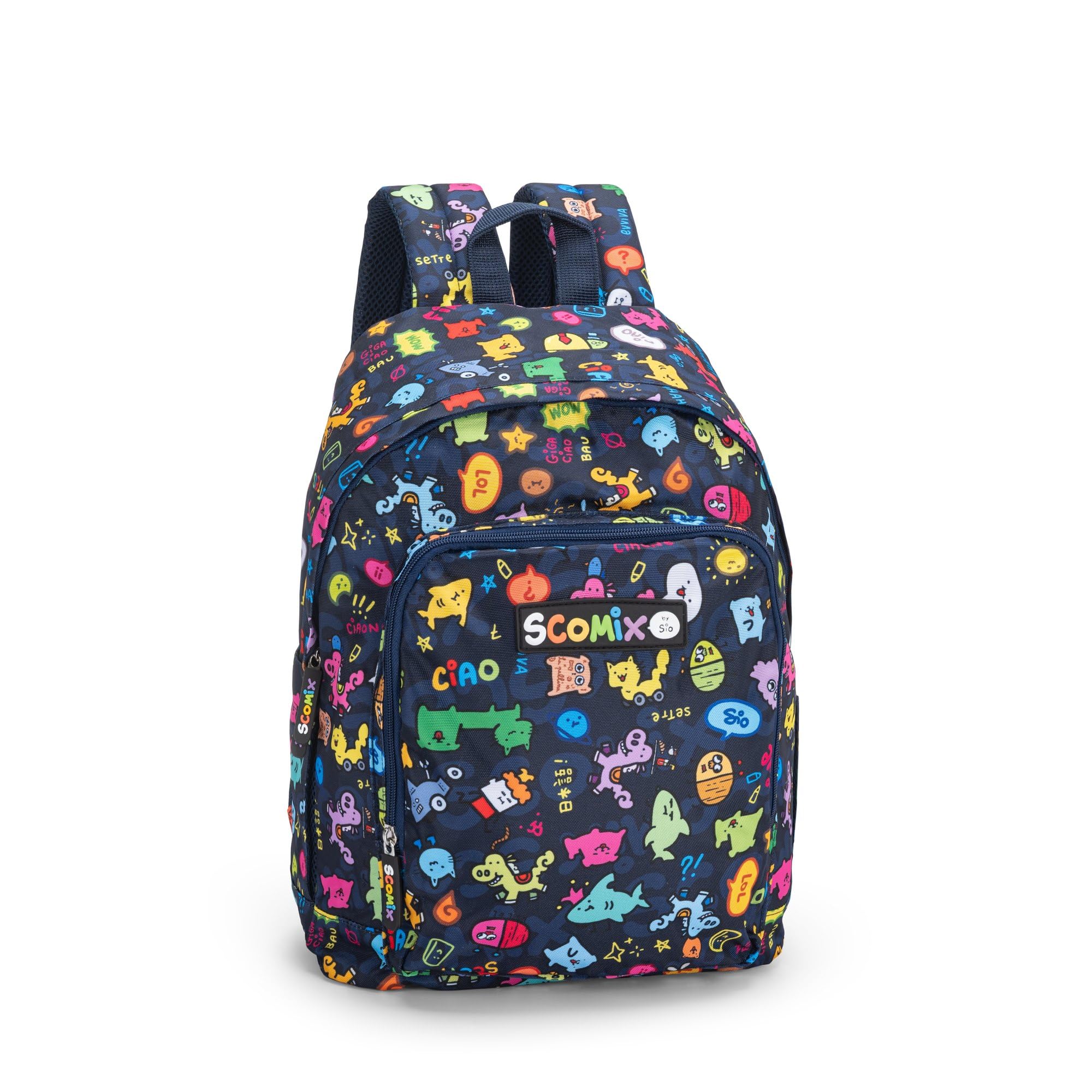 COMIX Zaino Americano, Unisex-Bambini e Ragazzi, Blu, 30x40Hx17 cm