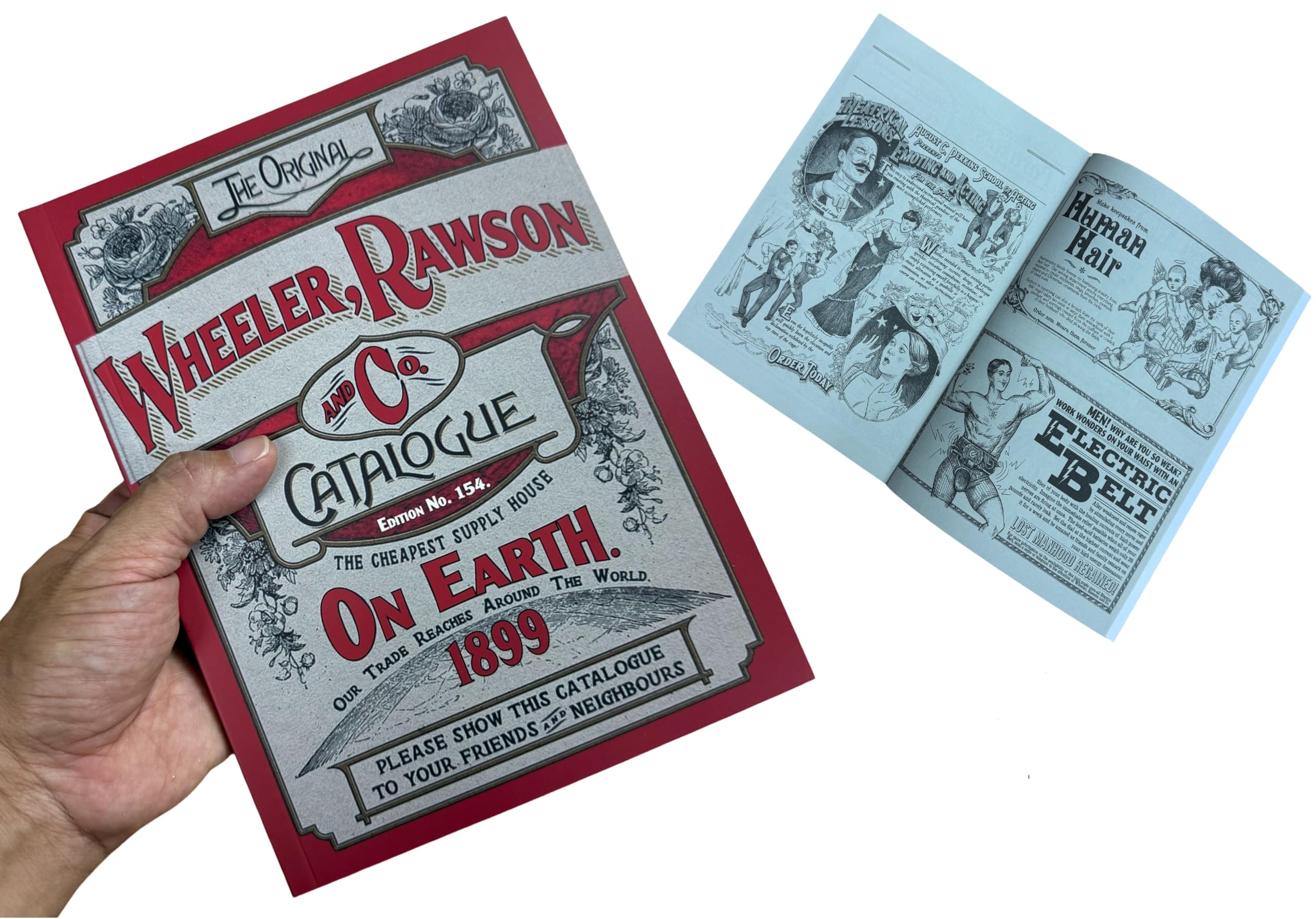 Costumeteers Vintage Wheeler Rawson & Co. Catalogue RDR2 Book Edition 154 Supply House Booklet Old West Memorabilia 128 Pages Collectors Replica