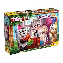 Liscianigiochi- Orso Masha Puzzle Maxifloor 60, 92970