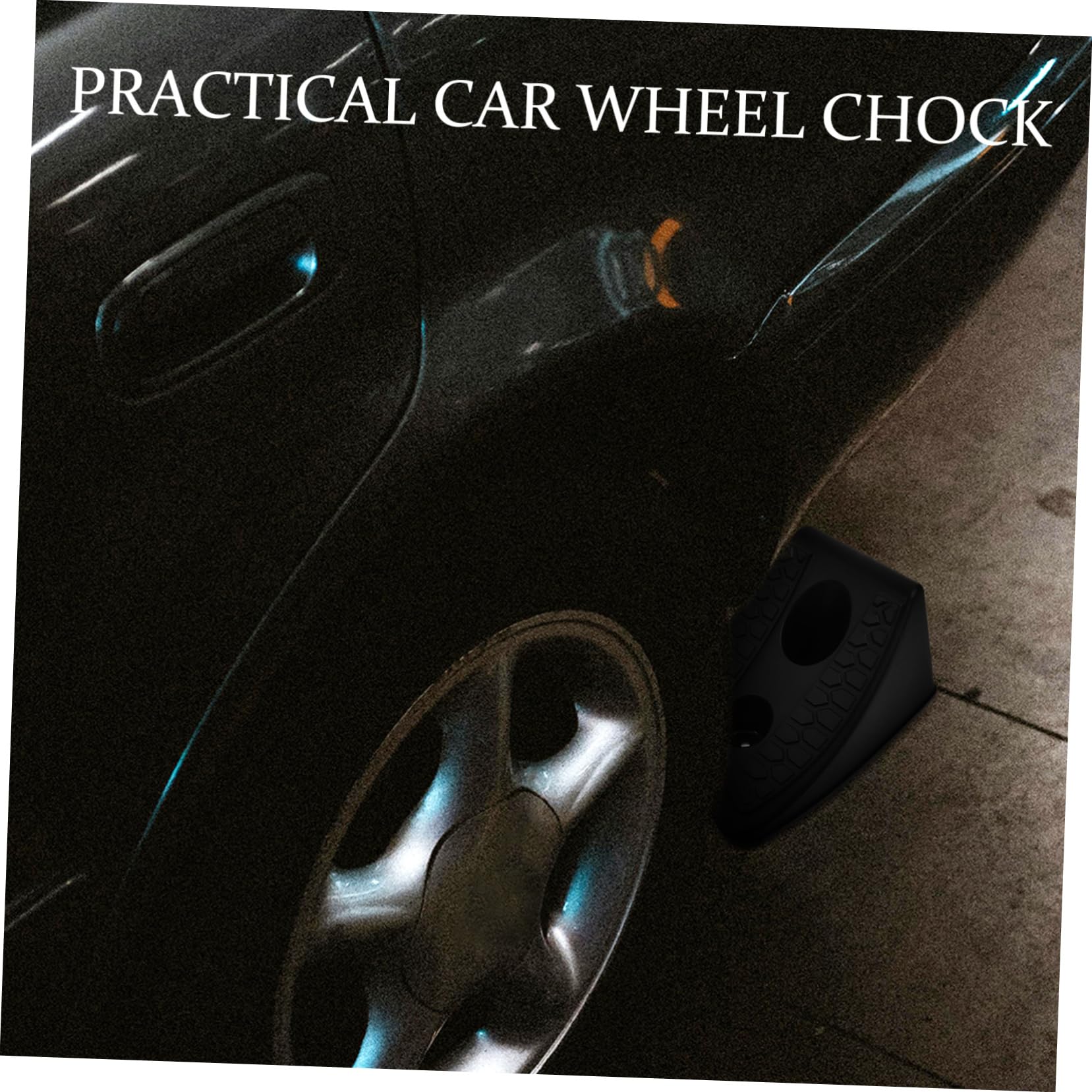 iplusmile 8 STK Autoreifen-Stoppblock Radstopp Befestigungsblock für Fahrzeugreifen Reifenstopper für Motorräder Radstabilisator Anhänger die Autos Autokeil robuster Radblock Radkeil Gummi