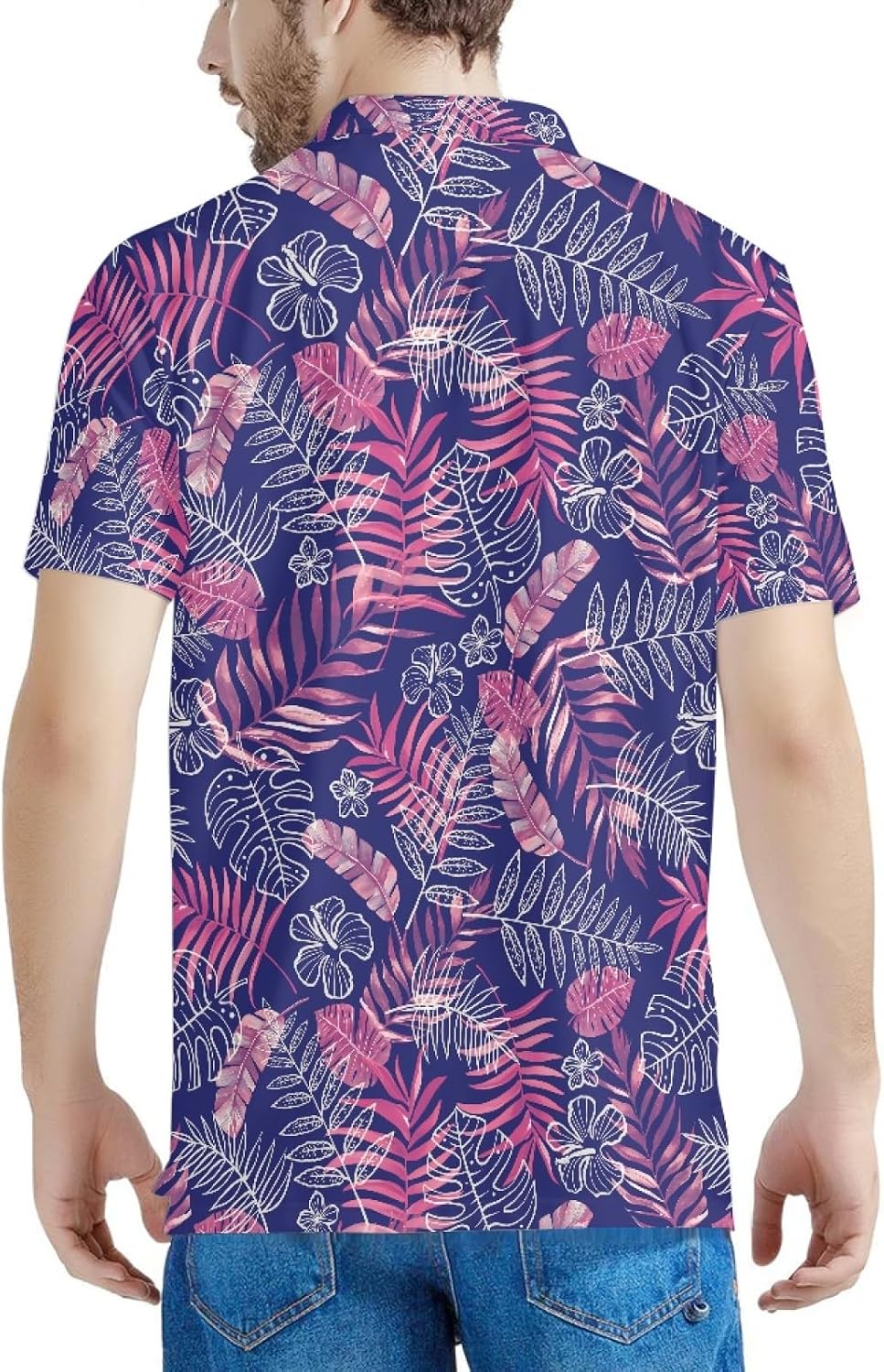 Amzbeauty Men's Polo Shirt Short Sleeve Business Casual Shirt