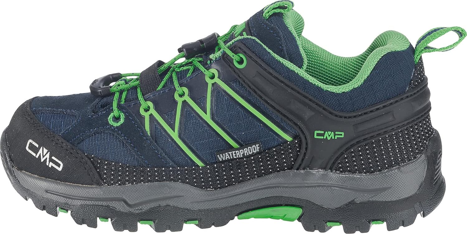 CMP Boy's Low-Top Trekking Shoes, Blue Black Lizard 554, 35 EU