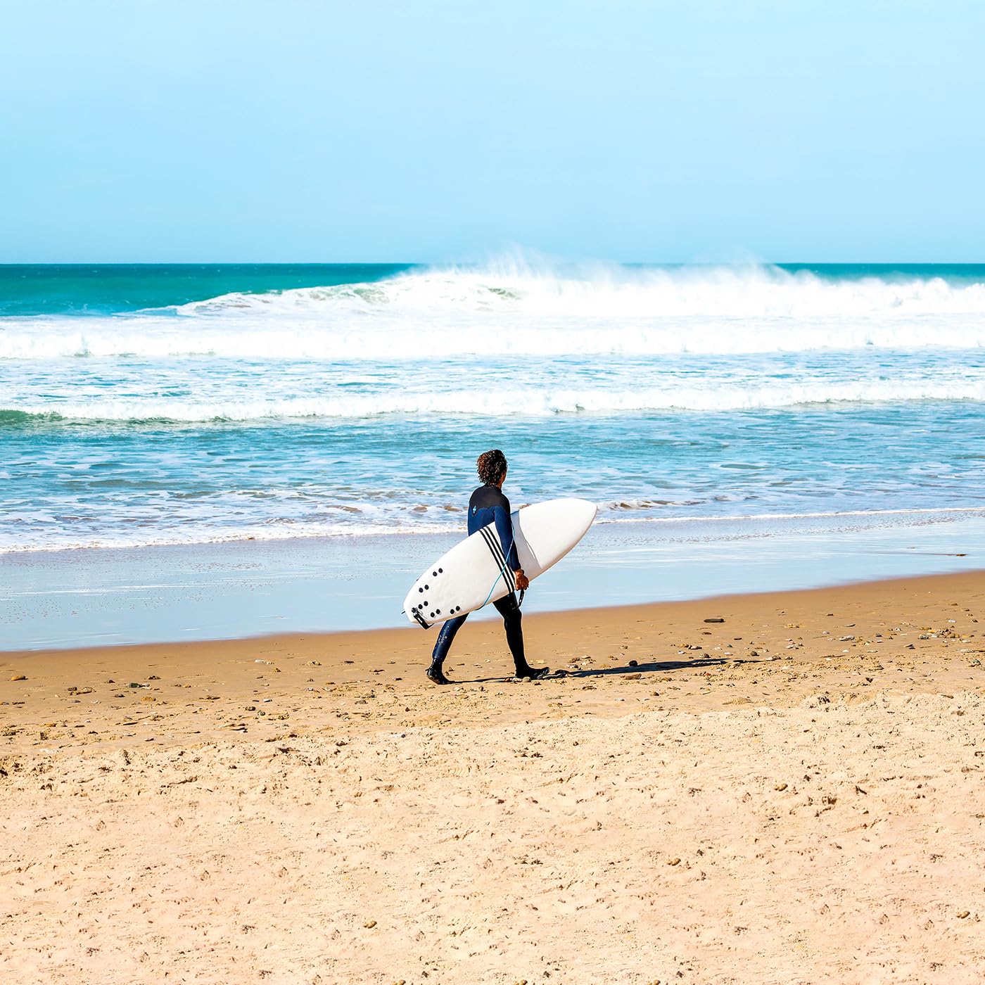 Atlantic Boards | Surf Softboard | Shark | 5'10 x 20 x 2,5 Zoll: 32L | Epoxidharz + Glasfaser | FCS-System: 5 Kilometer