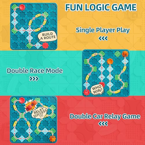 Miniatura 10 de Logical Road Builder Puzzle Games, STEM Family Board Game, Large Educational Smart Brain Teasers Puzzles Toys, Preschool Learning Early Montessori