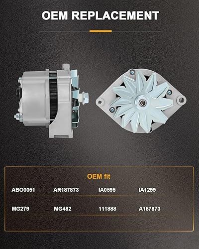 Miniatura 2 de ROADFAR Nuevo alternador de repuesto para retroexcavadora john Deere 400-24009 310/310G/310SG/315/315D/410 12161