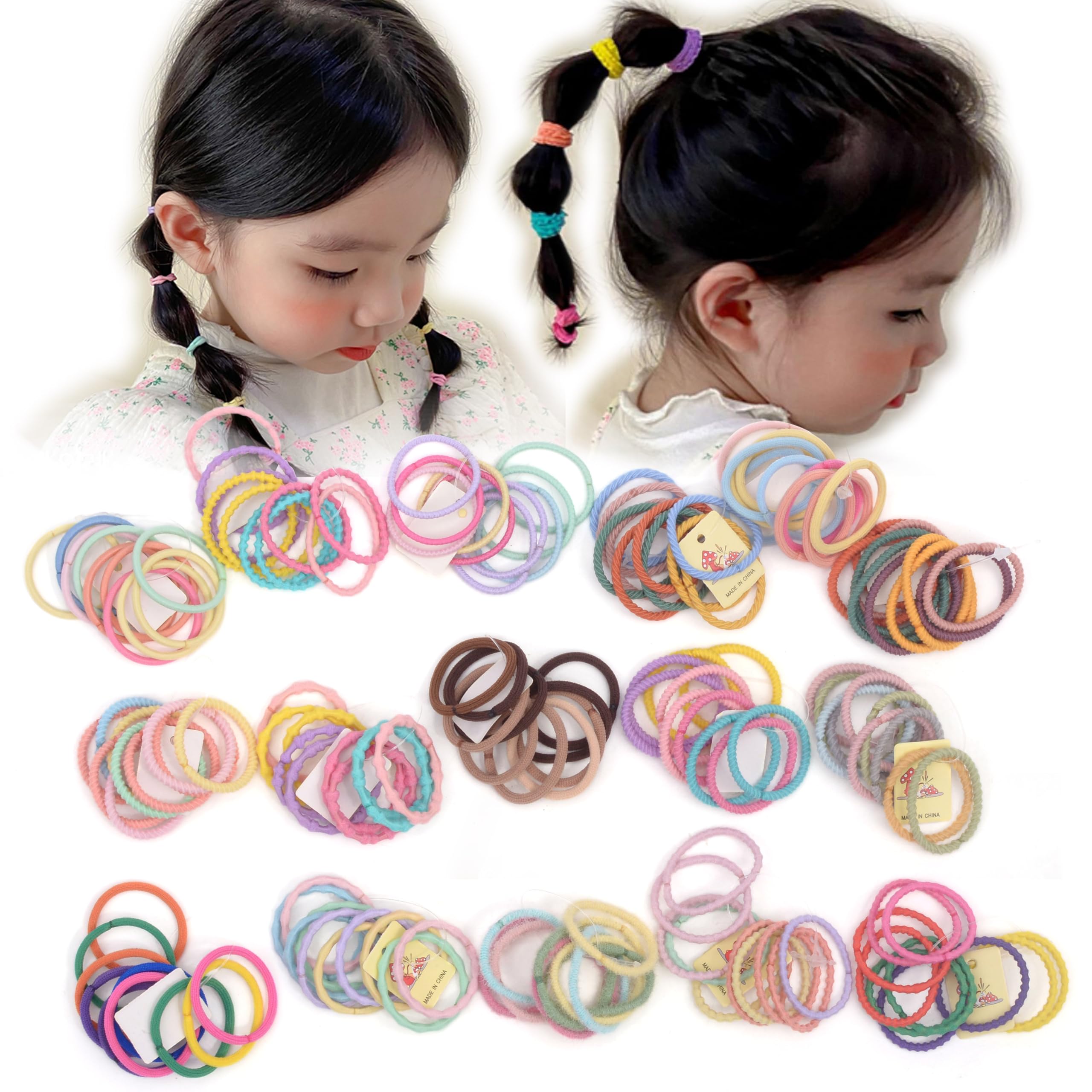 Amazon.co.jp: BIANHUAN ヘアゴム こども 髪ゴム ヘアアクセサリー 150  