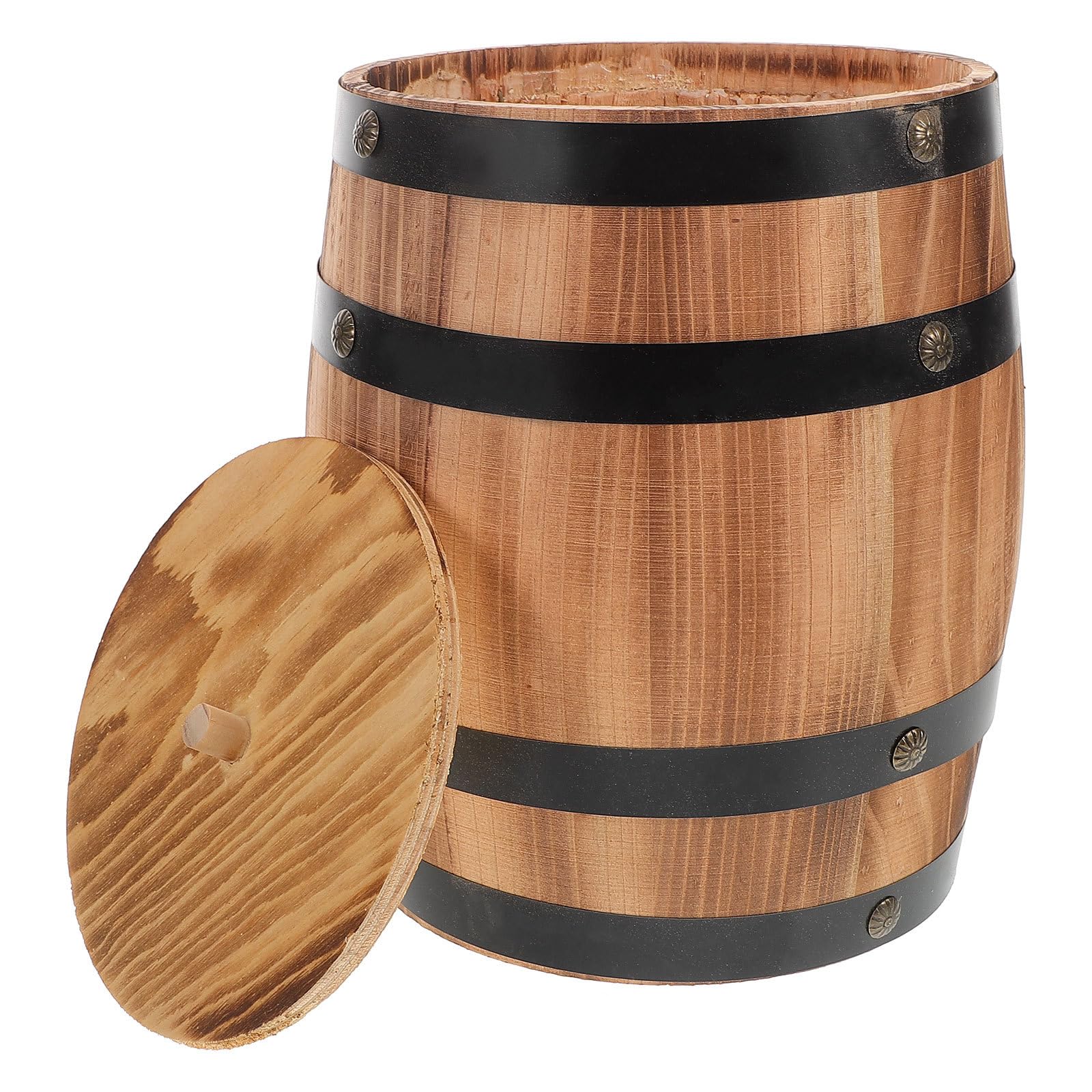 SHINEOFI Soporte de Madera Vintage Diseño Rústico para Utensilios de Cocina , Cubo Portátil y Almacenamiento Fácil para Palillos y Cubiertos en Oficina o Cocina